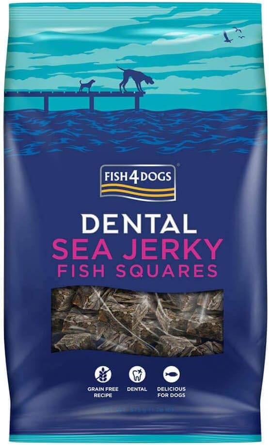 Fish4Dogs Sea Jerky Squares 100 g (Pack of 3)