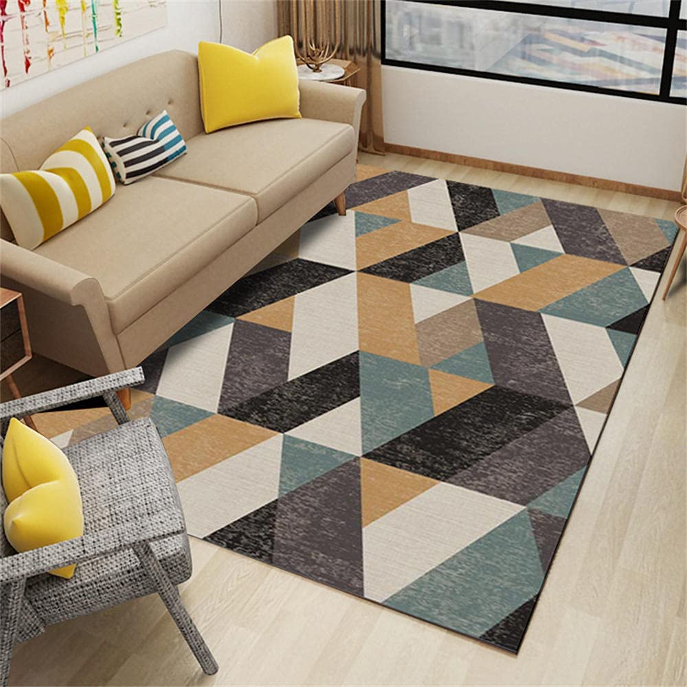Tapis de chambre antidérapant géométrique pour éviter les chutes d'enfants