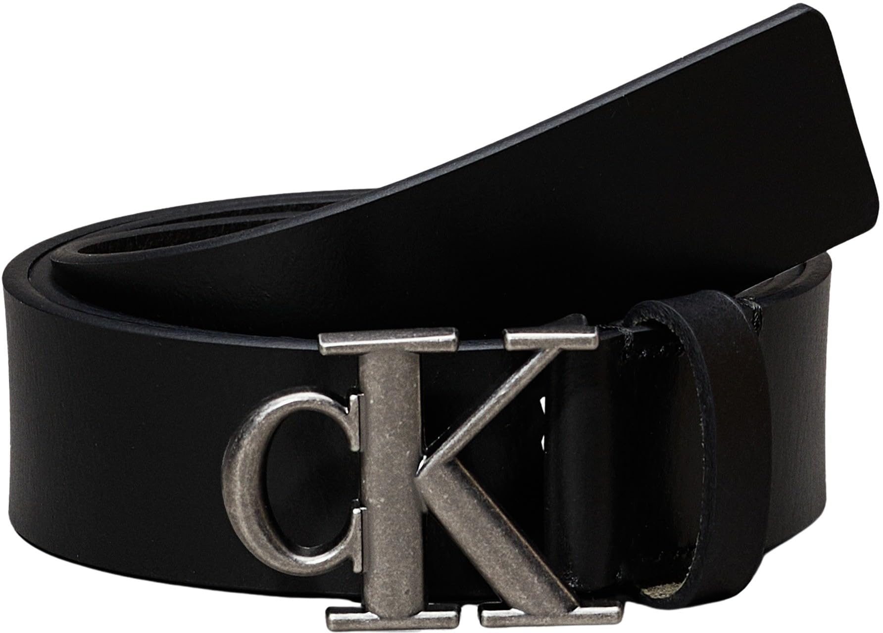 Calvin Klein Cintura Fissa Unisex-Adulto 115 Purple (Black/Antique Silver)