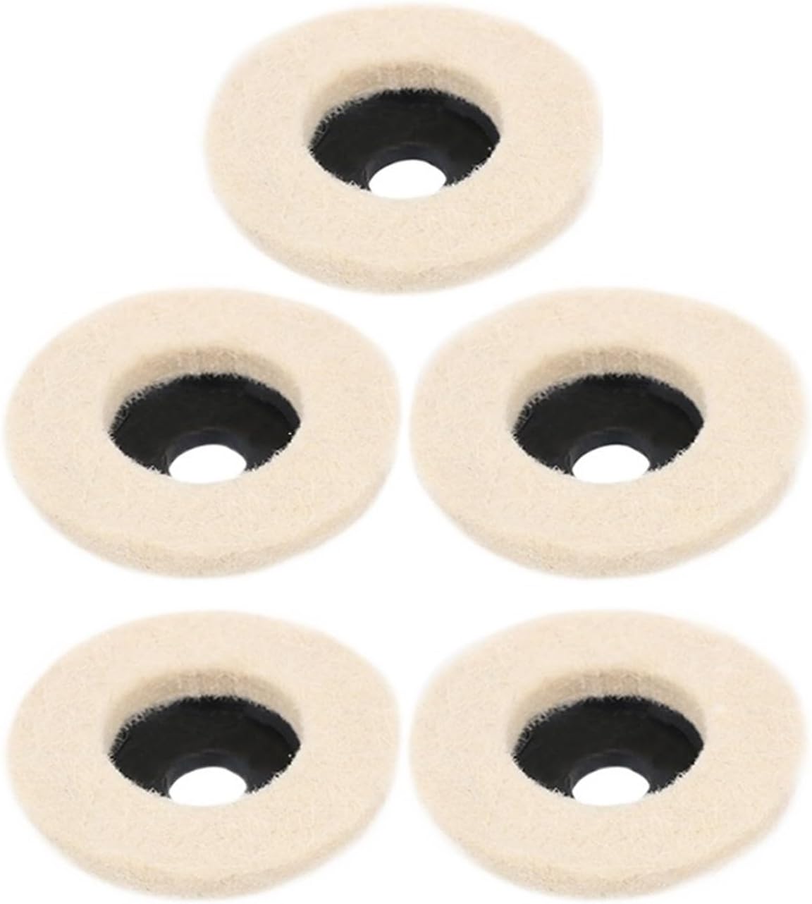 1PC 50mm/75mm Wool Polishing Wheel Polishing Pads Angle Grinder Wheel Felt Polishing Disc For Metal Marble Glass Ceramic(50mm 5PCS)