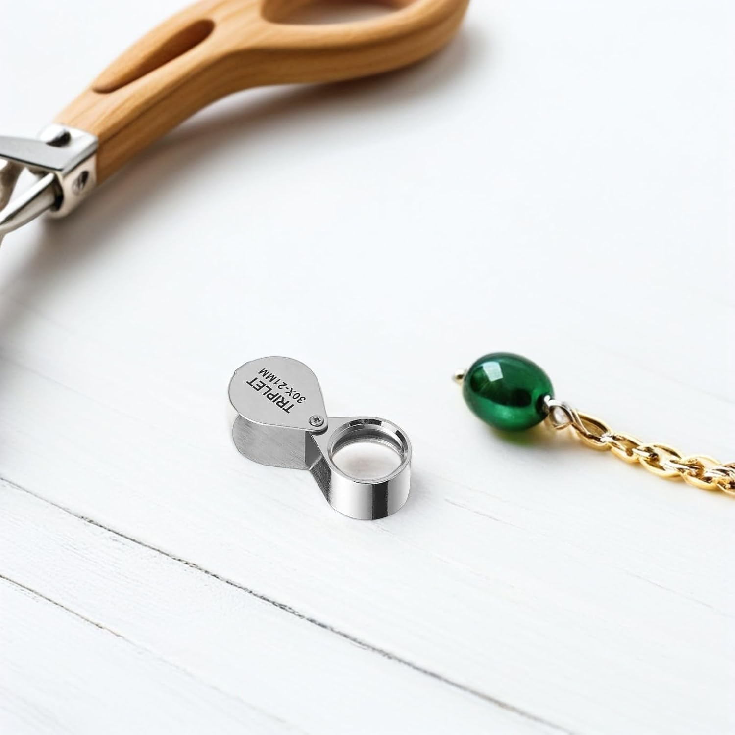 Jewelry Gold Testing Kit with Stone, File, Cloths and Magnifier