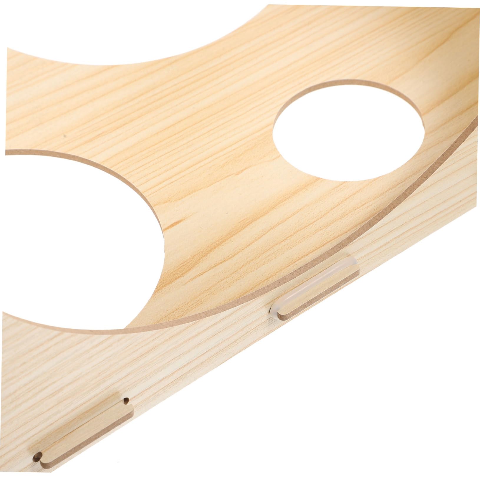 Cubo y Medidor 9 Beige de Globos de Madera Orificios Marcador
