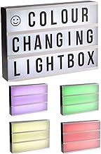 A4 Colour Changing Cinematic Light Up Box Led Sign Letters Numbers & Symbols - Battery Operated or USB