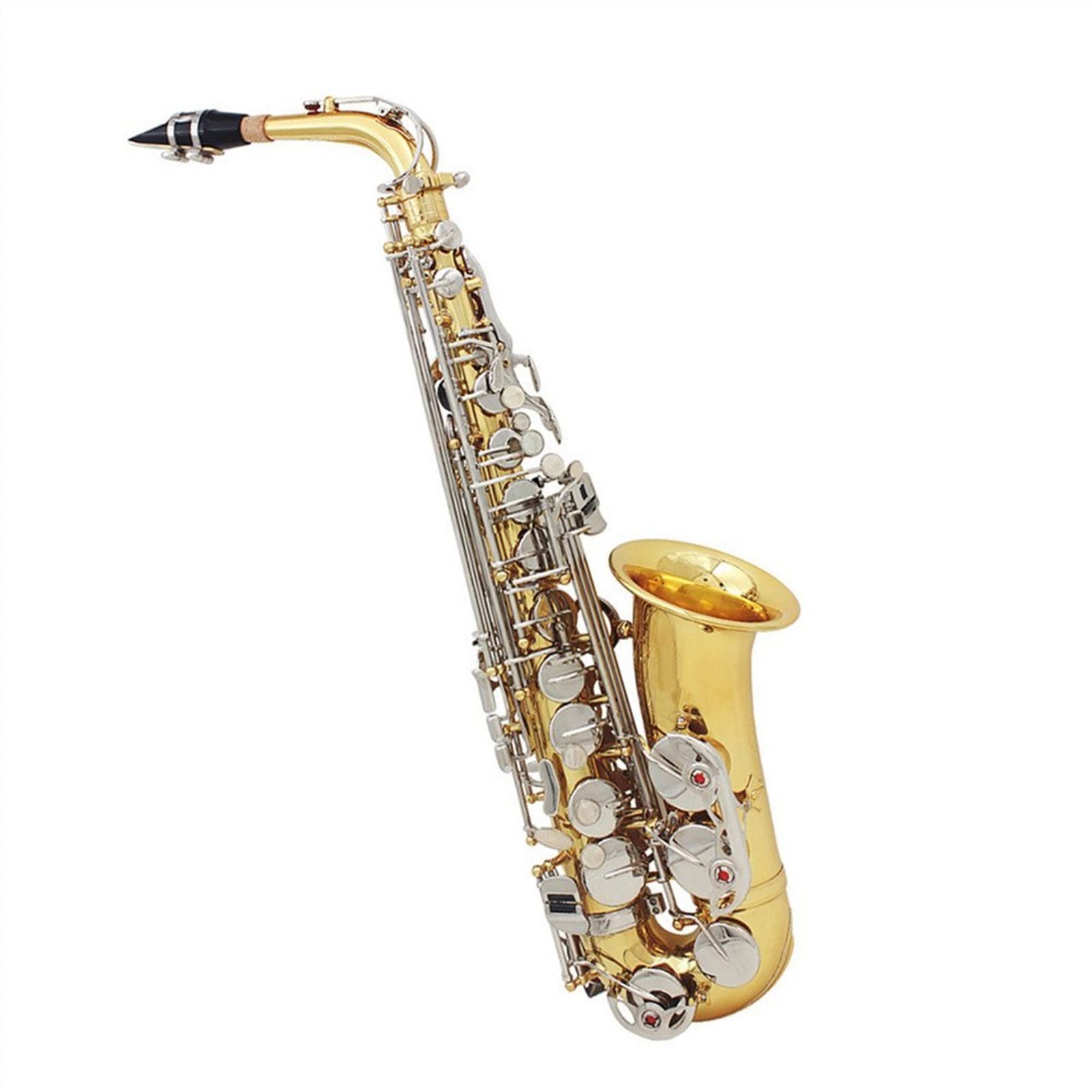 Sassofono EB Sassofono Contralto Ottone Laccato Oro E Flat Sax Strumento Musicale A Fiato con Accessori