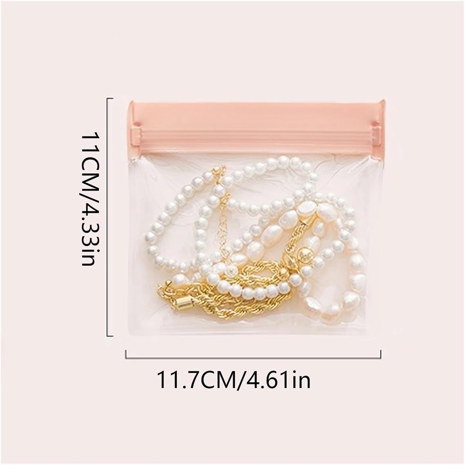 Jewelry Making Display & Packaging Supplies 40pcs Jewelry Pouches for Earrings and Bracelets, Portable Zipper Closure EVA Dustproof Organizer Bag(11.7X11CM)