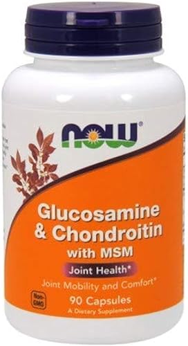 Now Foods Glucosamina y Chondroitin con MSM.
