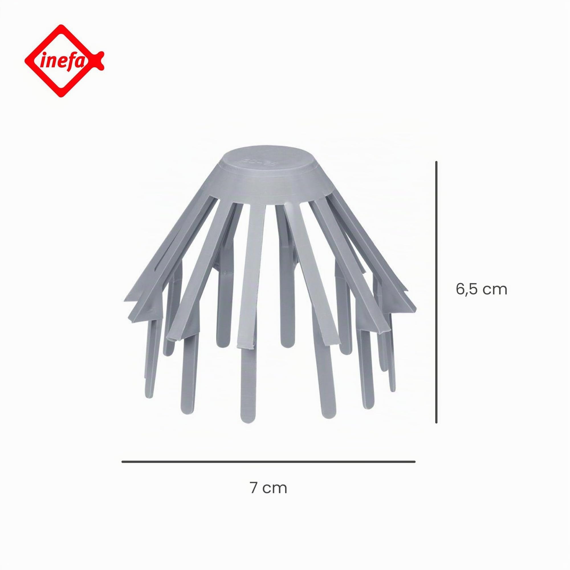 INEFA Cestello raccoglifoglie 75mm Grigio