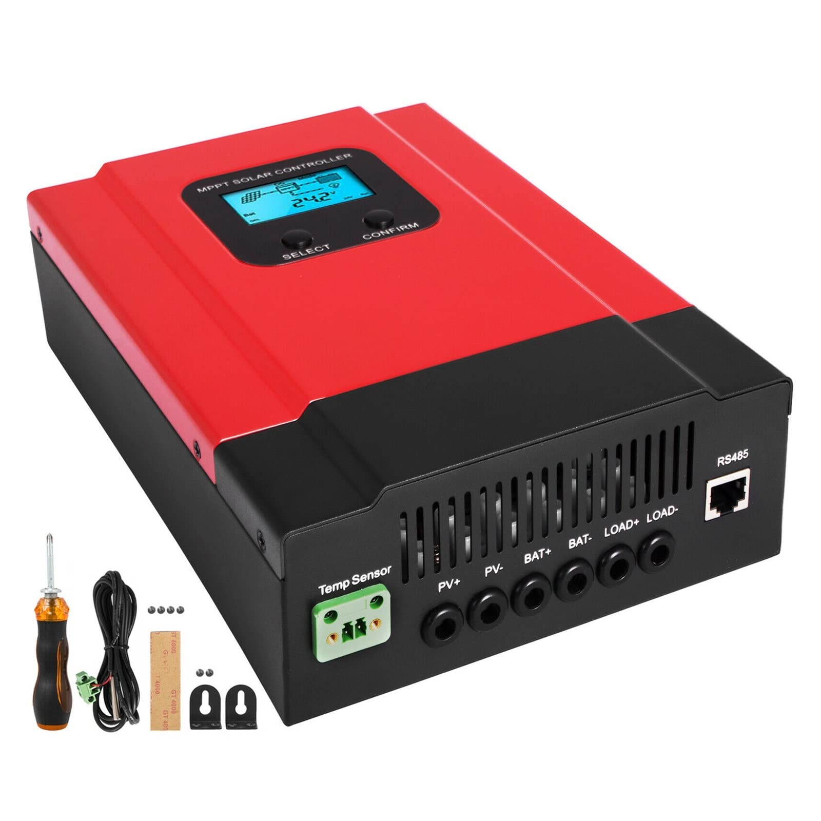 60A 40A MPPT Regolatore solare 48V/36V/24V/12V Retroilluminazione automatica LCD Max 150VDC Ingresso Risparmio energetico Porta Wifi RS485(30A)