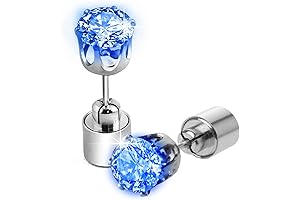 Eye-Catching LED Earrings with Color-Changing Crown Studs for Memorable Occasions