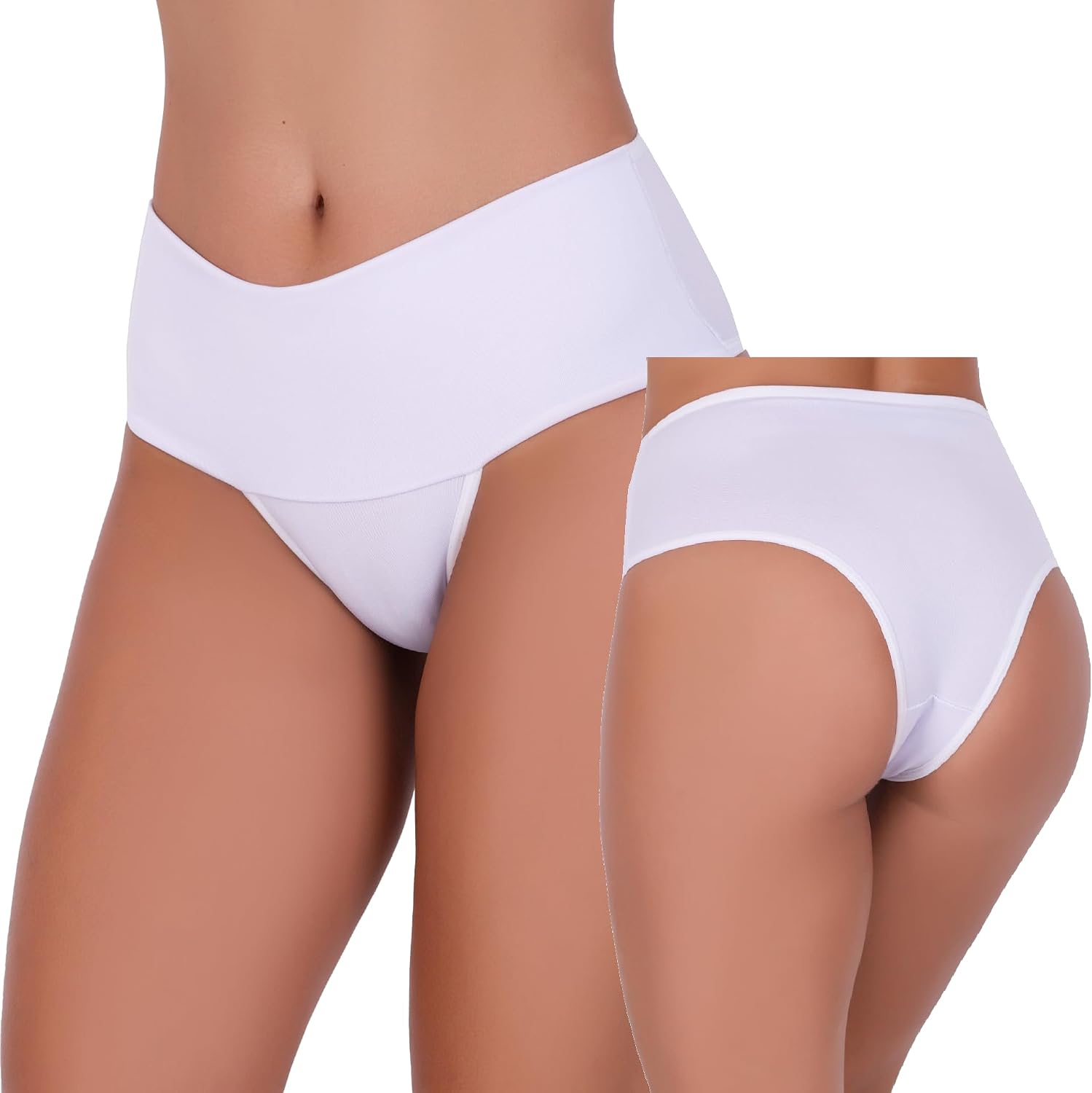 Kit 5 Calcinhas Cintura Alta Compressão Cós Alto Fitness Power Zero Barriga Pala Cós Duplo Kit 5 Calcinhas Cintura Alta Compressão Cós Alto Fitness Power Zero Barriga Pala Cós Duplo