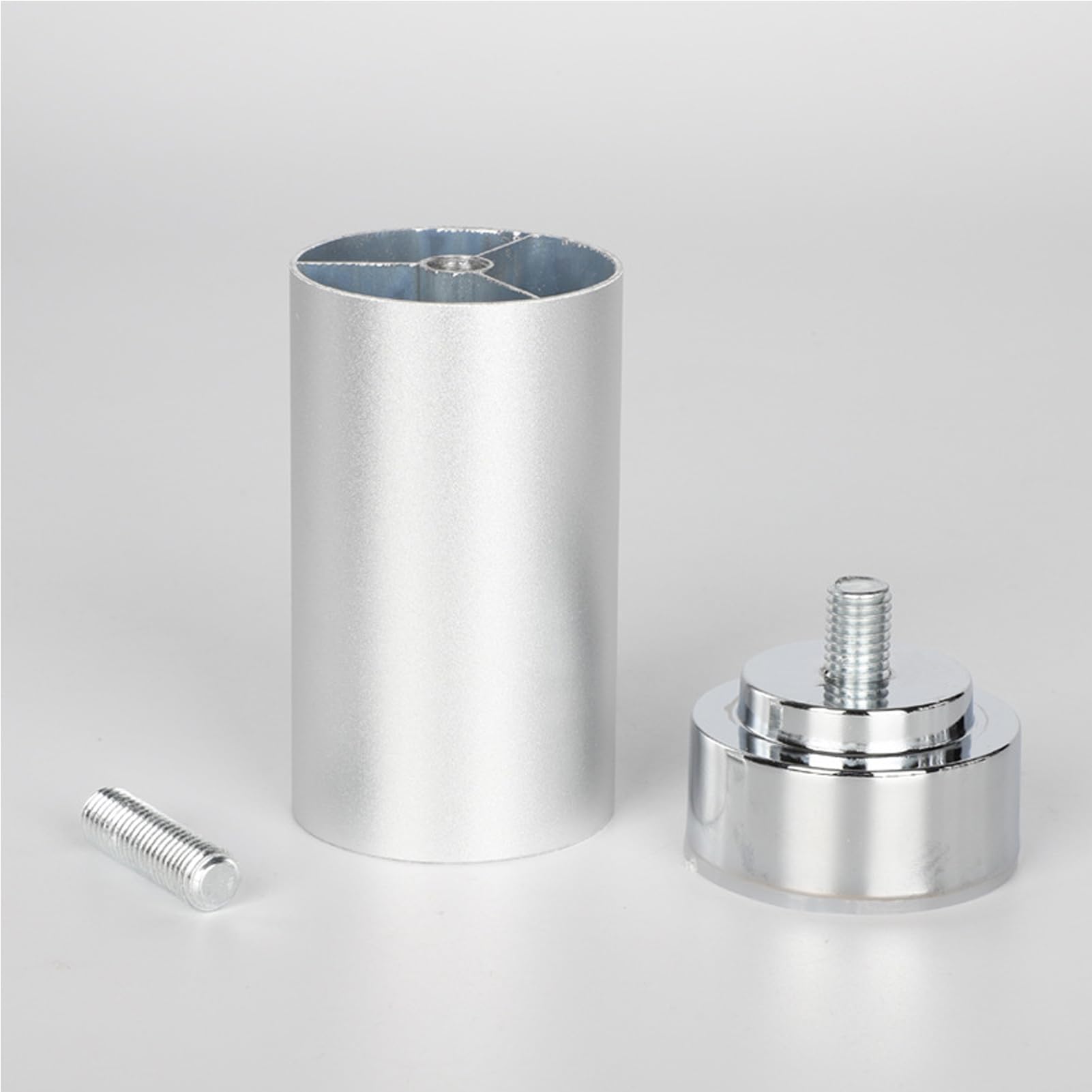 Gambe regolabili per divano, confezione da 4, in lega di alluminio M10, altezza regolabile 6-40 cm, perfette per divani e tavolini da caffè, resistenti, 25 cm / 9.8in