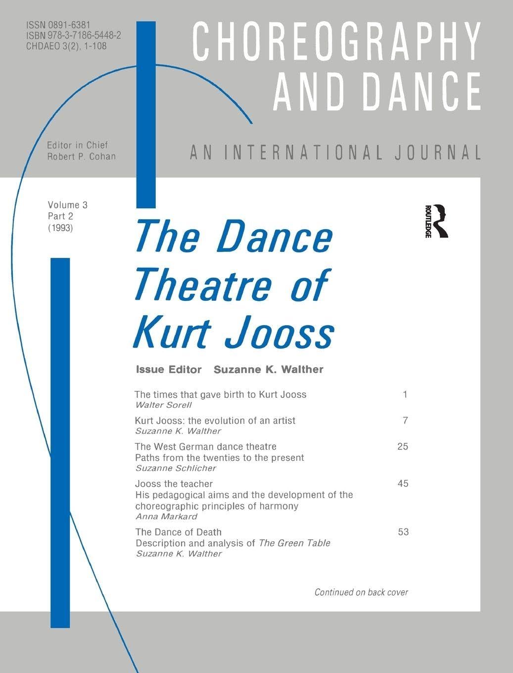 Choreography and Dance 3 décoder analyse critique histoire danse