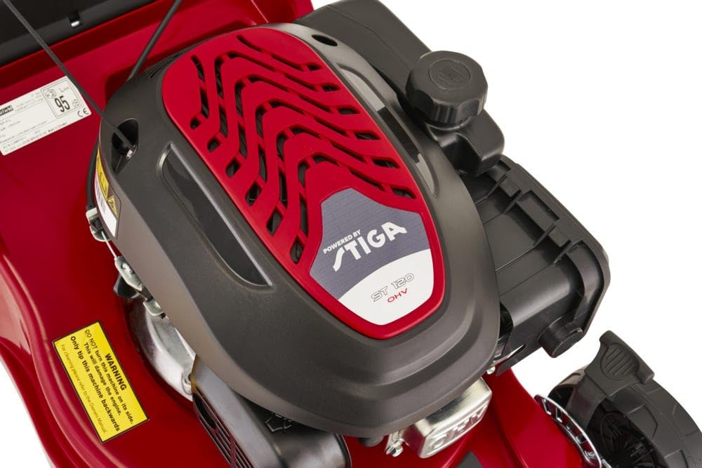 Mountfield HP41 Cortacésped de gasolina, propulsado a mano, 39cm de ancho de corte, 123cc ST120 Autochoke motor de gasolina, hasta 250m², incluye colector de césped de 40L
