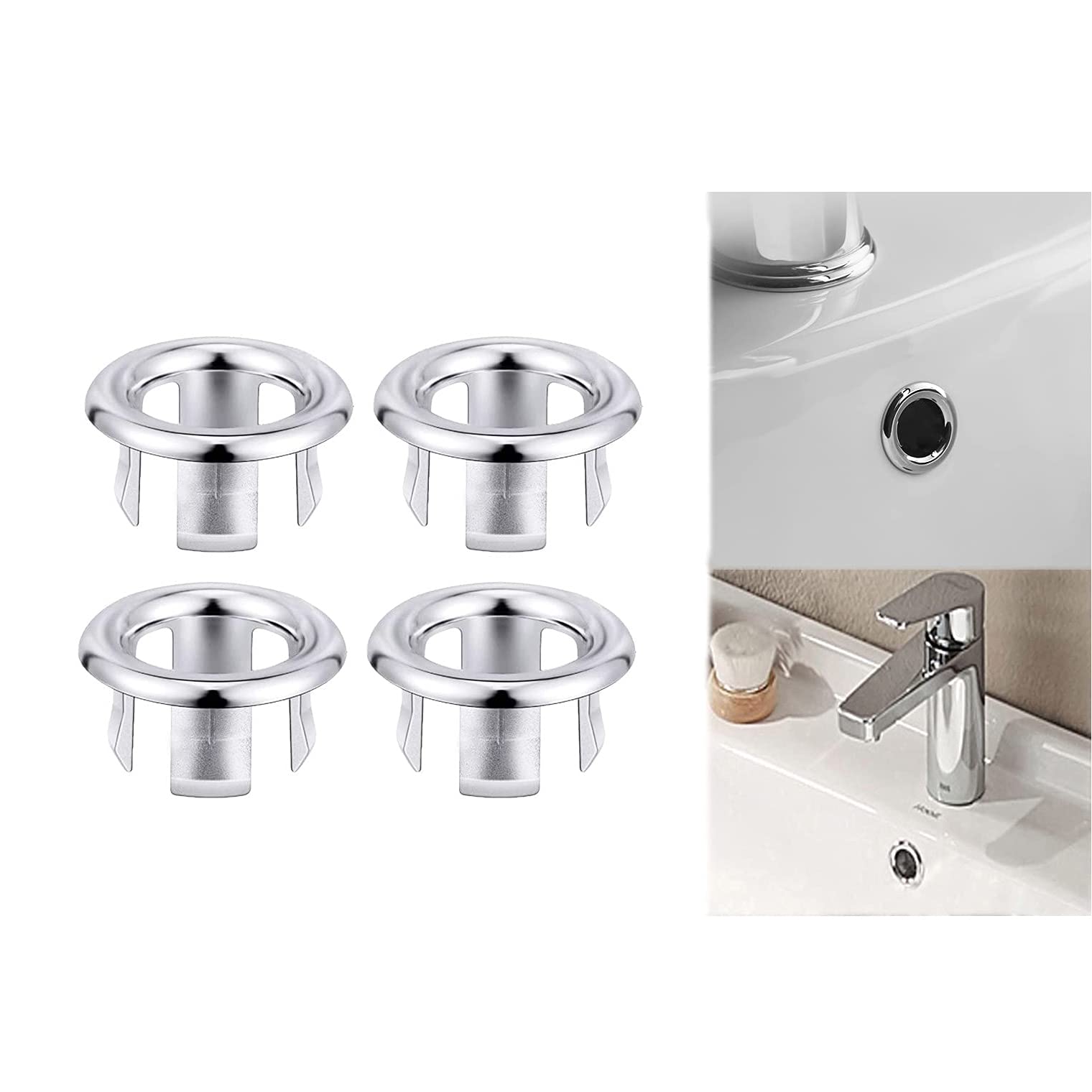 Anelli Di Troppopieno Per Lavello - 10 Pezzi, Argento, Per Fori Da 22-24mm, Facili Da Installare - Foto 6