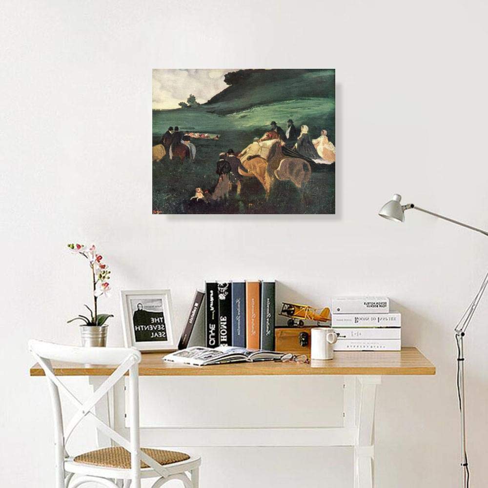 Tableau « Les Chevaliers » Edgar Degas 1885 - Impression Sur Toile - Déco Murale Neuve