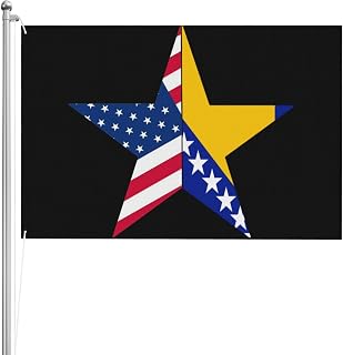 America Flag Stars Bosnian Flag Three-layer Double-sided Garden Flag