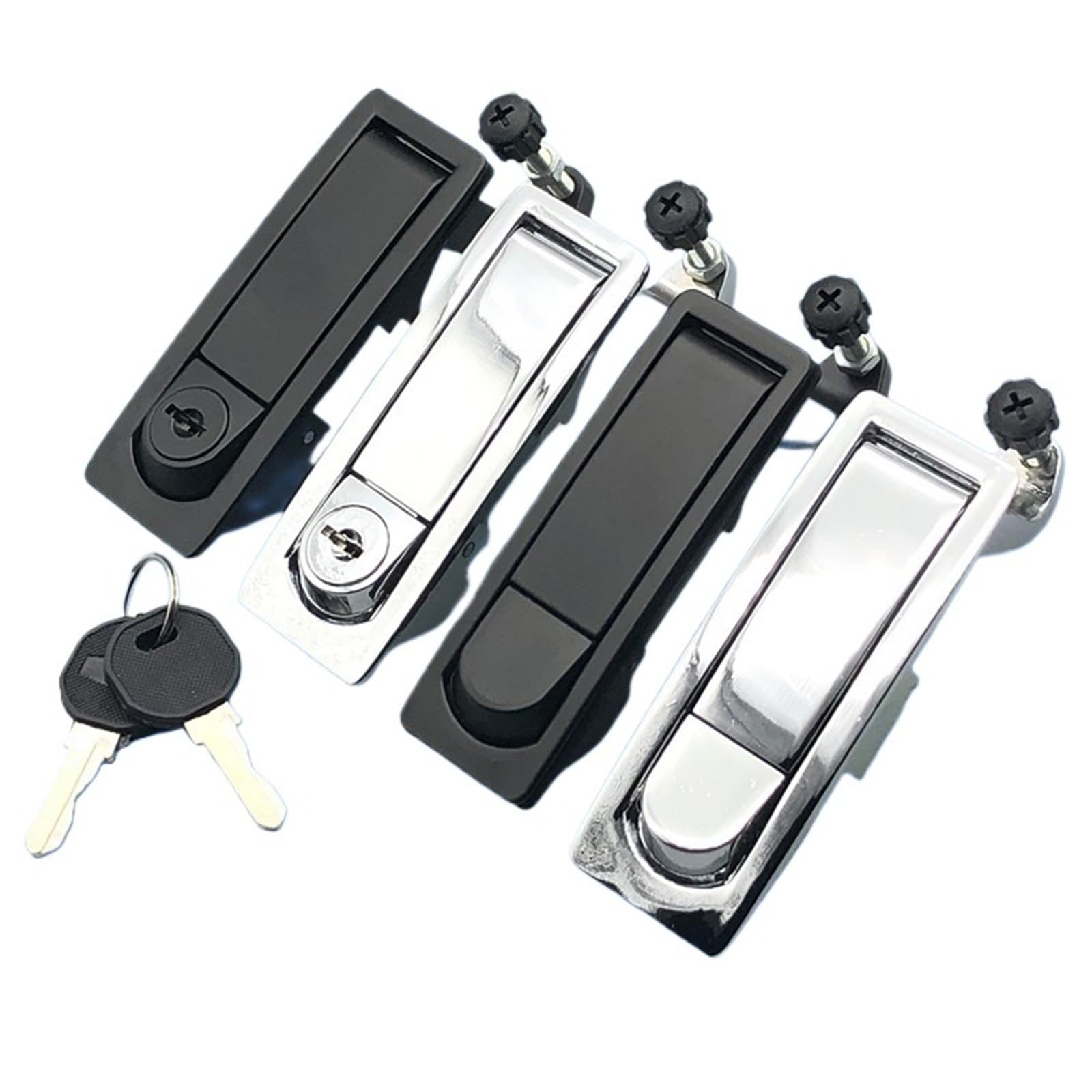 Ofymsltqhv Ms606-1Black Electric Box Lock Ms606-1 Cabinet Distribution Ms606 Flat Elastic 1Pcs(Ms606-1Black)