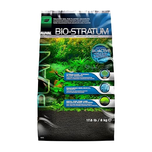Fluval 12698 Natural Mineral-Rich Volcanic Soil Bio Stratum for Planted Tanks, 17.6 lbs. - Aquarium Substrate for Healthy Plant Development, Growth, and Color
