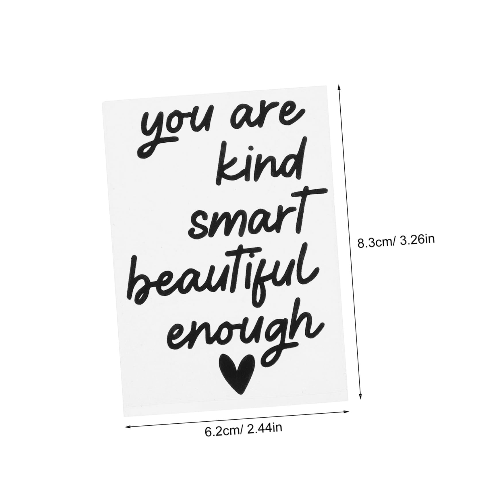 Cabilock Mirror Stickers for Bathroom 2 Sheets of Modern Design Mirror Decals Adhesive Quote Sticker for Wall Mirror Decor