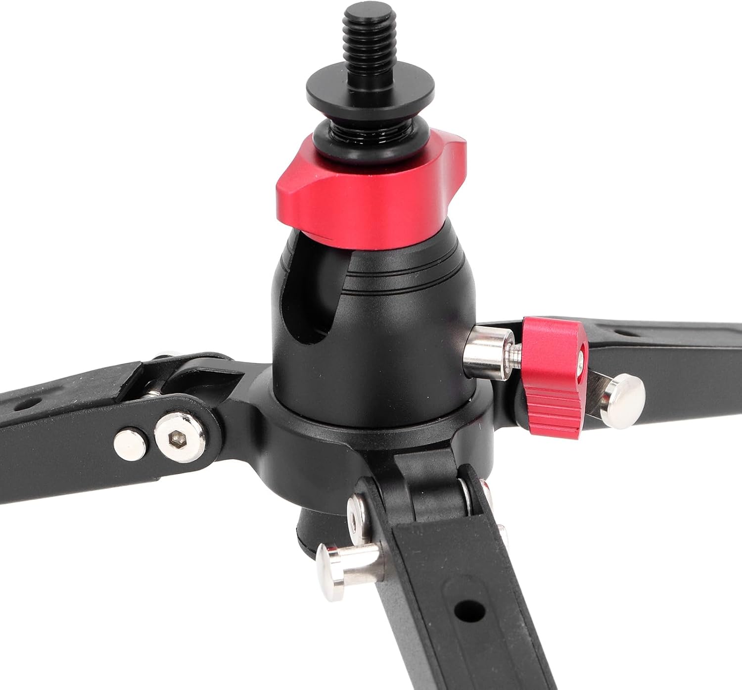 Mini Tripod for Camera, Mini Tripod Desktop Tripod with 3/8 Inch Screw Hole Load Up to 10kg Aluminum Alloy Tabletop Tripod Stand for DSLR Camera Monopods