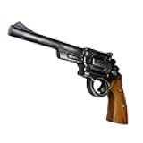 Wasteland Western-Style Revolver Prop – 12” Long-Barrel Foam Gun, Retro Post-Apocalyptic Cosplay Weapon Replica
