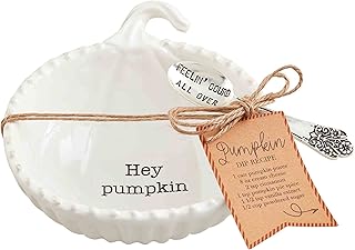 Mud Pie Thanksgiving Tidbit Set, Pumpkin, 4 3/4" x 4 1/2"