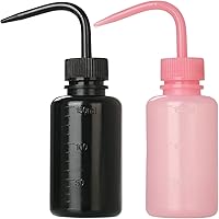 Vista 20 de Paquete de 2 botellas de lavado de tatuajes de 5.1 fl oz Botella de agua de 5 oz para riego de suculentas y uso médico, color negro