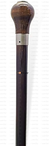 Miniatura 6 de Carfar Handicrafts - Bastón de mano para caminar hecho a mano para hombres y mujeres, hecho de madera natural estilo Ovel