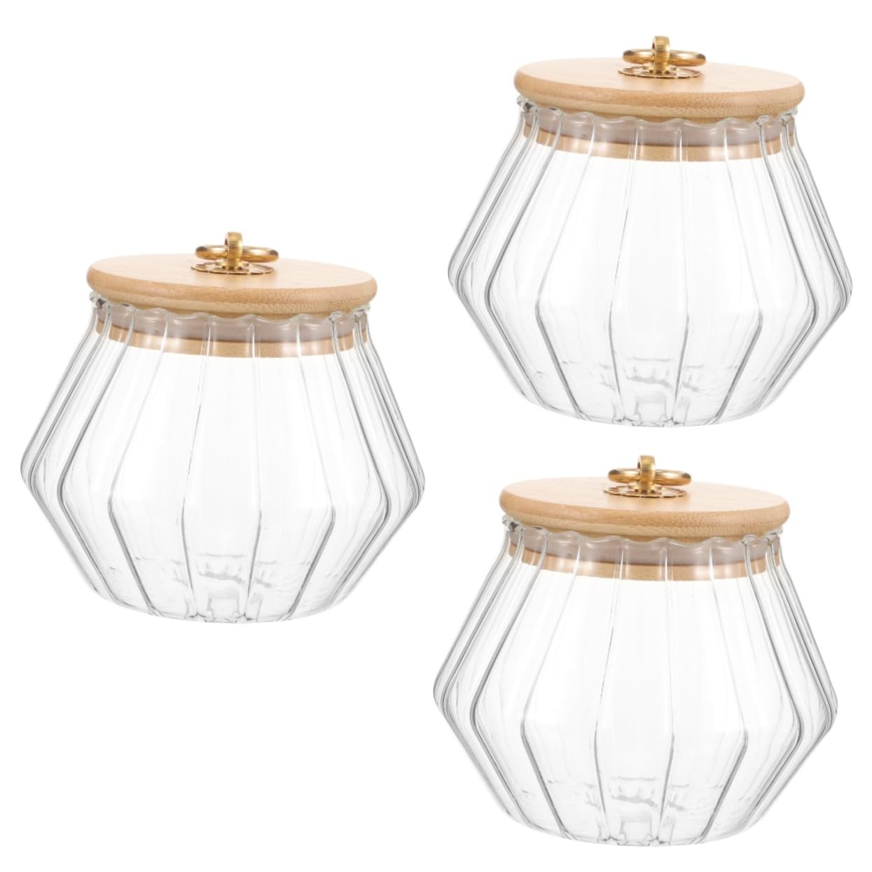 Ipetboom 3piezas Frasco De Transparente Para Detergente Recipiente De Almacenamiento De Lavandería Tapa Para Organizar y Lavandería o Cocina Contenedor Reutilizable De