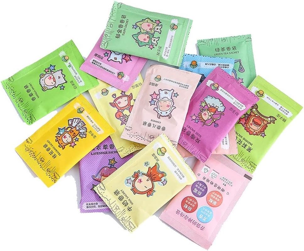 Mini Fragrance Pack Sachets 50 Bags of Fragrance Mix (mixed scent)