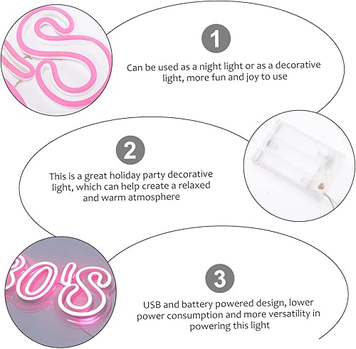 Miniatura 8 de Decoración de fiesta de boda, decoración de habitación, letreros LED para decoración de pared, letrero de neón decorativo para colgar en la pared,