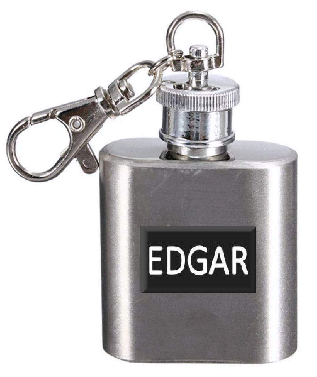 Flasque avec nom personnalisable Edgar pour vos randonnées et soirées entre amis