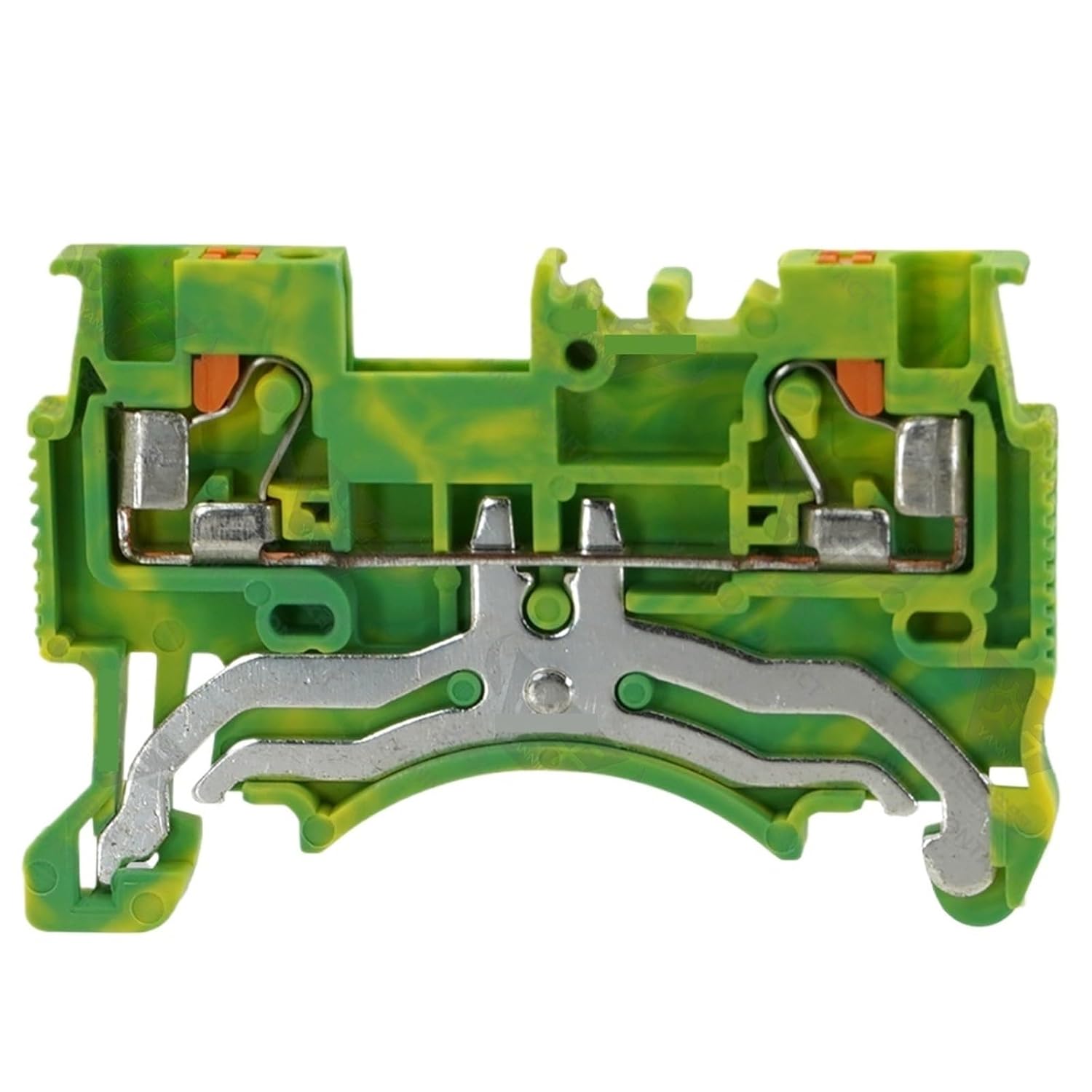 50Pcs DS1.5-PE-01P-1C Push-IN GROUND Feed-Through Earth Protect Wire Electrical Terminal Block DIN Rail PT1.5
