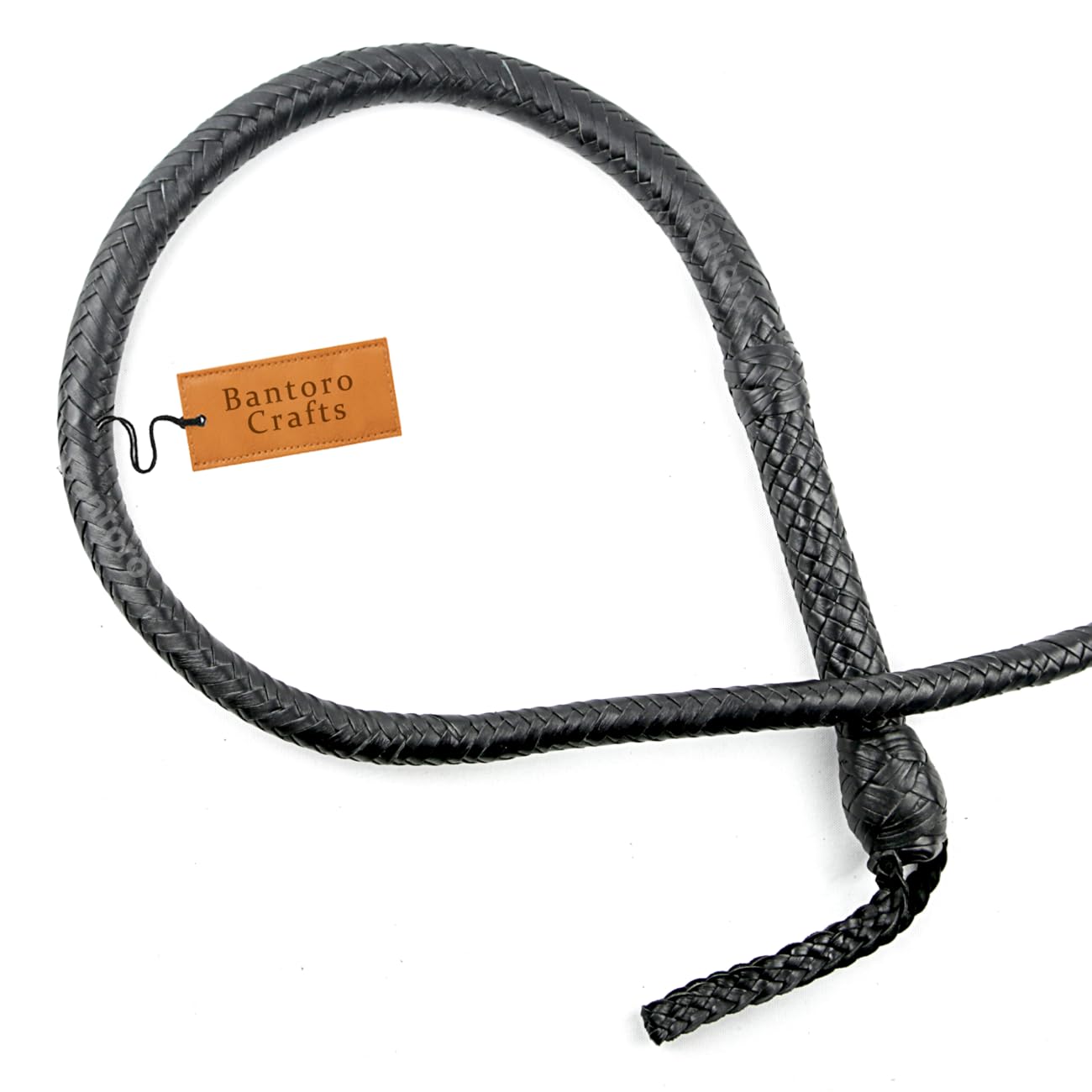 Frusta in pelle di canguro Frusta pesante in 16 fili intrecciati Pancia in pelle intrecciata e supporto in pelle all'interno Frusta rumorosa Indiana Jones Equitazione Equestre (6 Piedi (1,8 Metri))