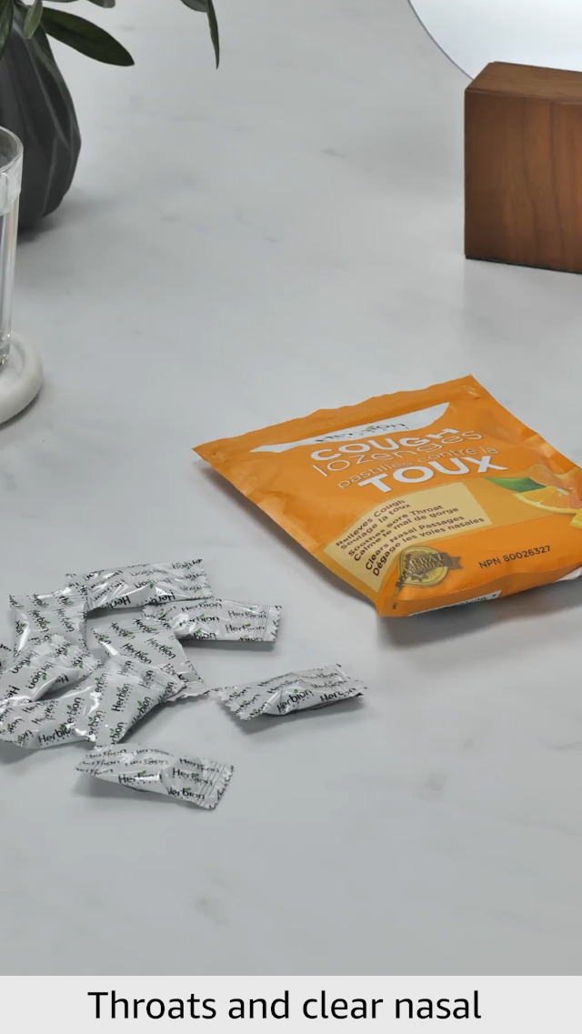Herbion Naturals Cough Lozenges with Natural Orange Flavour, 25