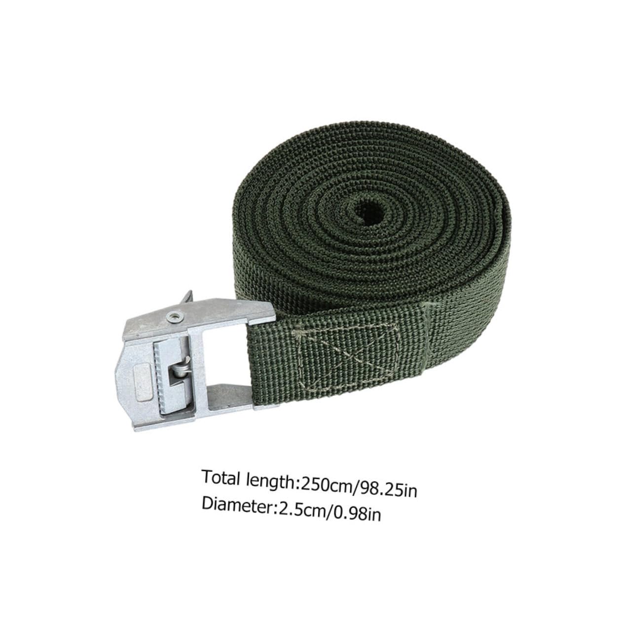 Unomor 5pcs Cargo Straps Cargo Fixed Belt Truck Straps Luggage Binder Goods Binding Belt Army Green Polyester