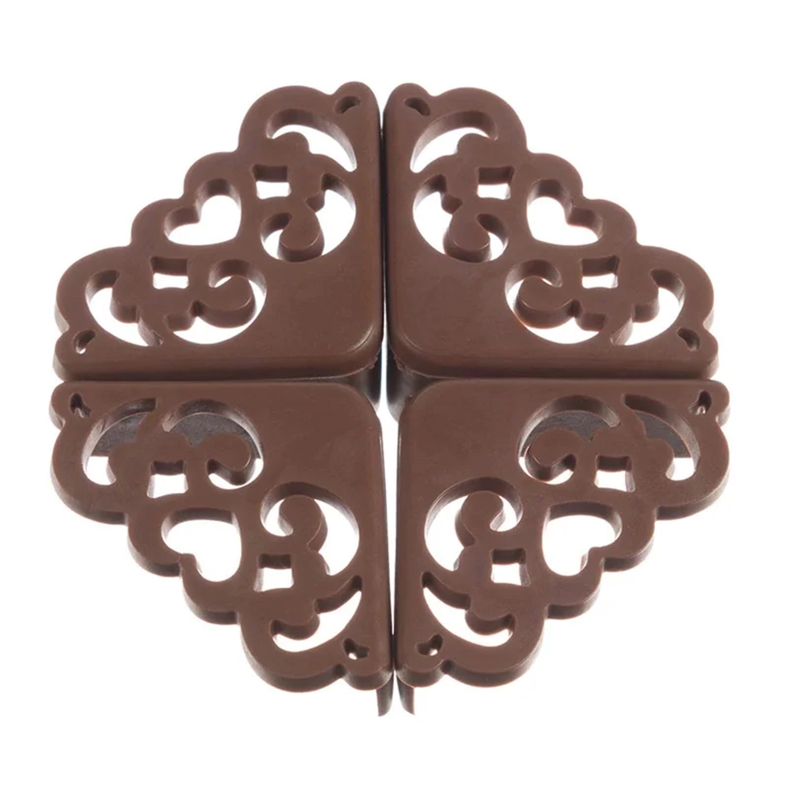 Protections d'angles de Table pour Enfants, Lot de 4, Motif Floral ajouré, Protections Souples pour Bureau.