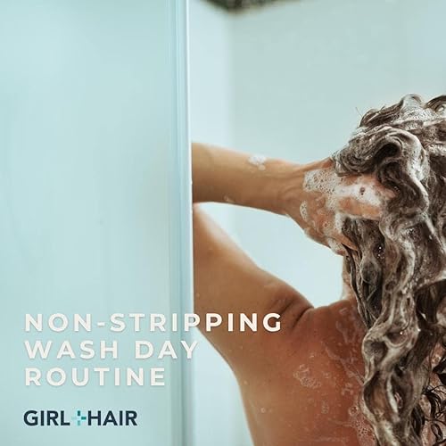 Miniatura 6 de GIRL+HAIR Cleanse+ Champú sin sulfatos, hidratante y restaurador para cabello seco y dañado, trata y previene el cuero cabelludo seco y picazón