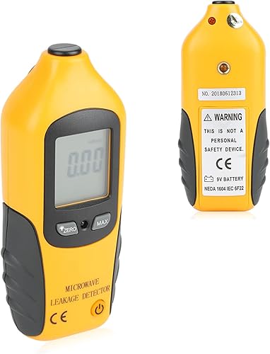 Miniatura 7 de Detector de microondas, pantalla LCD digital Detector de fugas de microondas, probador de microondas, detector de radiación Medidor EMF 2450MHz para