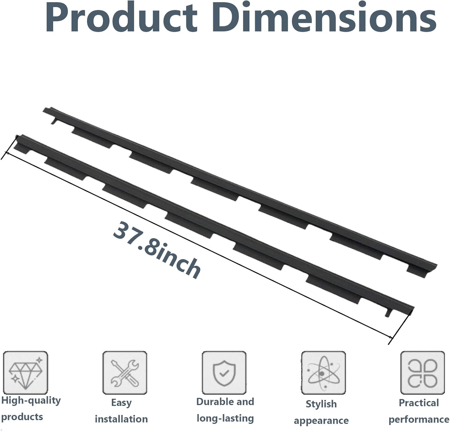 Weatherstrip Front Driver & Passenger Outer Window Sweep Seal Compatible with 1988-2000 Chevrolet C1500 GMC C2500 OE# 15991406 15991405