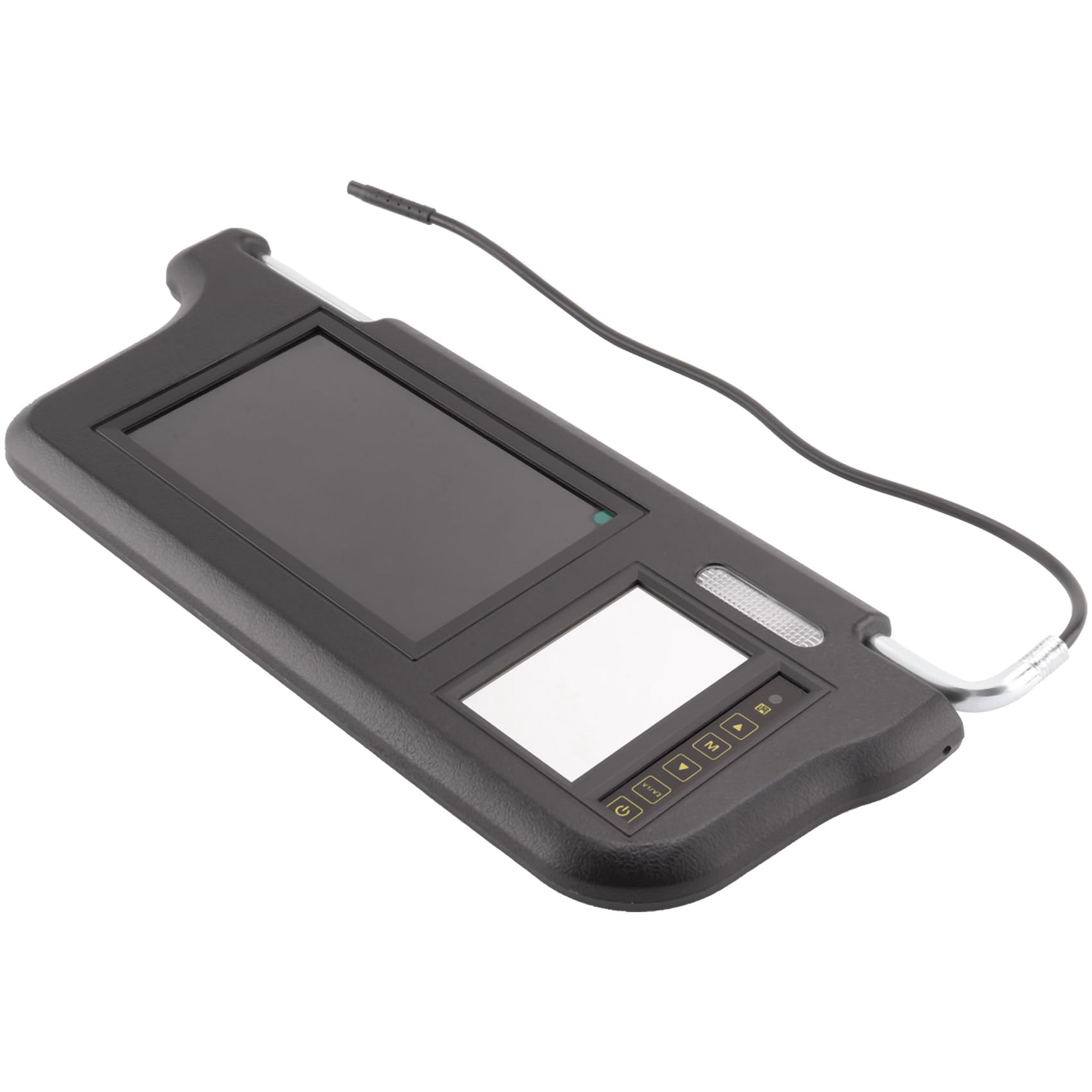 7 Pouces Noir Voiture Droite Pare-Soleil Rétroviseur Écran LCD Moniteur 2 Canaux Accessoires Vidéo