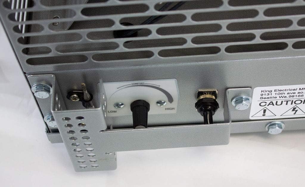 KING PKB2405-3-T-FM PKB-FM Industrial Portable Unit Heater w/Thermostat & Fan Only Switch, 5KW / 240V / 3-PH