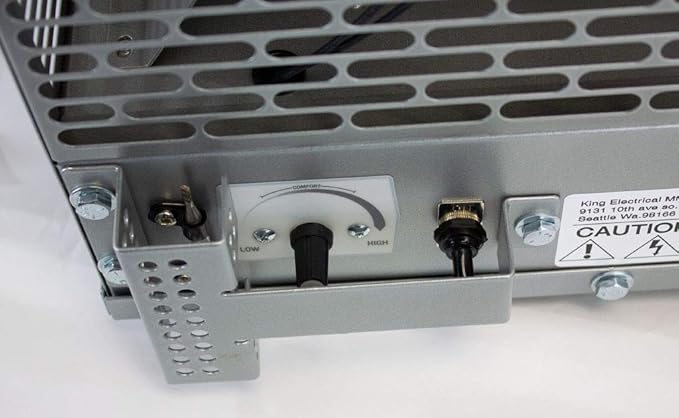 Calefactor Eléctrico Portátil Industrial 15KW 480V con Termostato miniatura 6