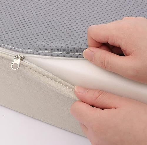 Miniatura 3 de BOMATY Cojines de banco copetudos, cojines de espuma viscoelástica para muebles de patio, ventana, bahía, cojín de banco