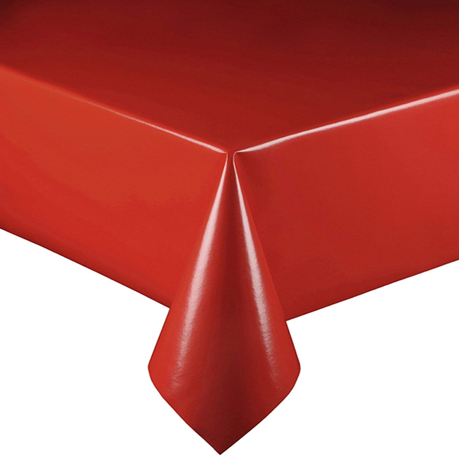 PVC Tischdecke Herz Edelweiß Rot-beige – Wählbare Größe, Abwaschbares Wachstuch Mit Vliesrücken, 90x90 Cm