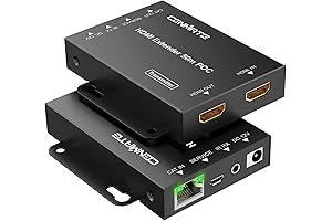 4K HDMI Over Ethernet Extender - Stream 4K Video Over a Single...
