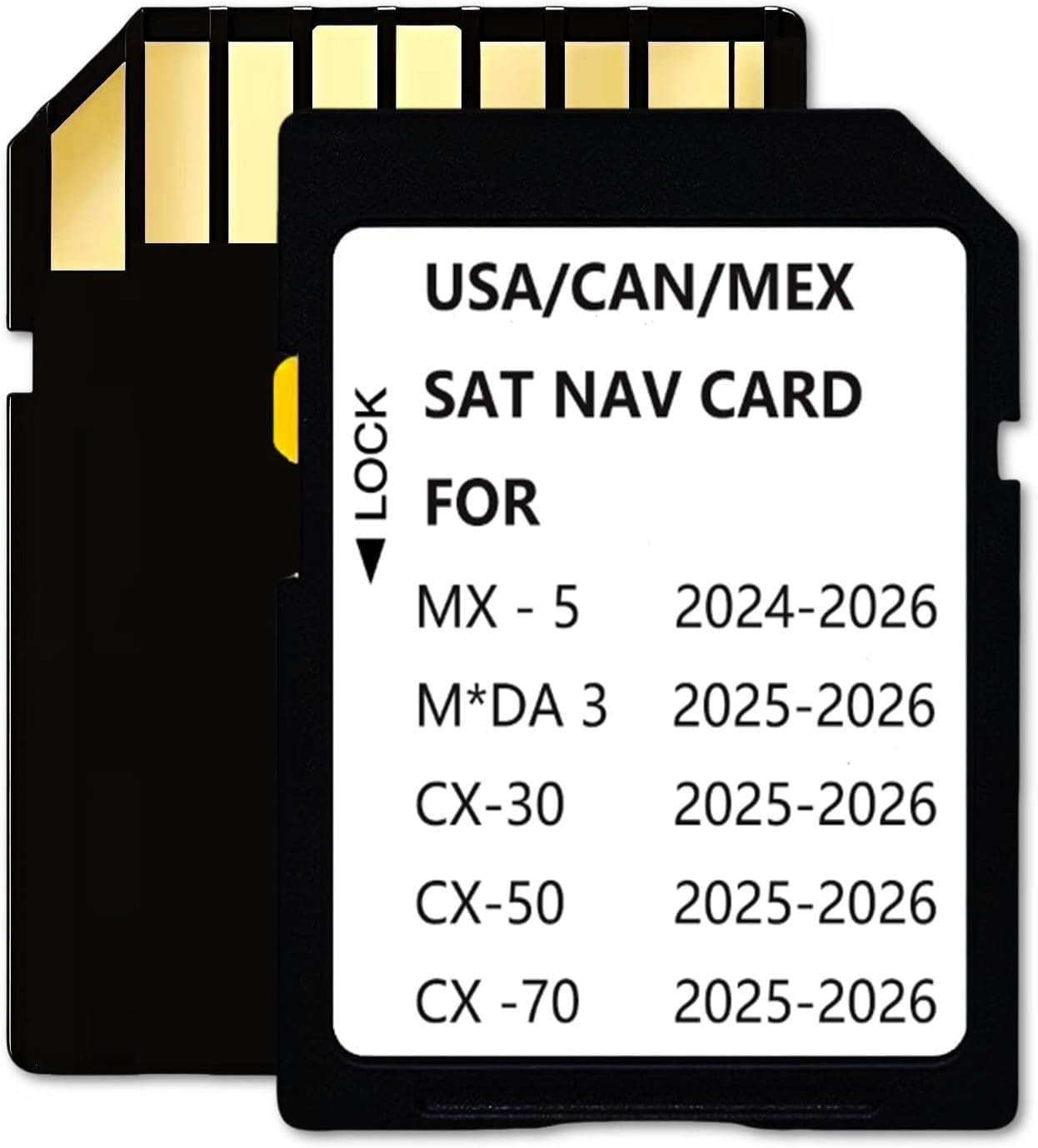 2025 2026 Latest Navigation Memory Card Compatible with MZD 3(2025 2026),Cx-30(2025 2026),Cx50(2025 2026),CX-50 Hybrid(2025 2026),Cx70(2025 2026),MX-5(2024-2026)