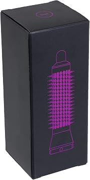 SPARES2GO Volumising Brush compatible with Dyson HS01 Airwrap Hair Styler (Nickel/Fuchsia)