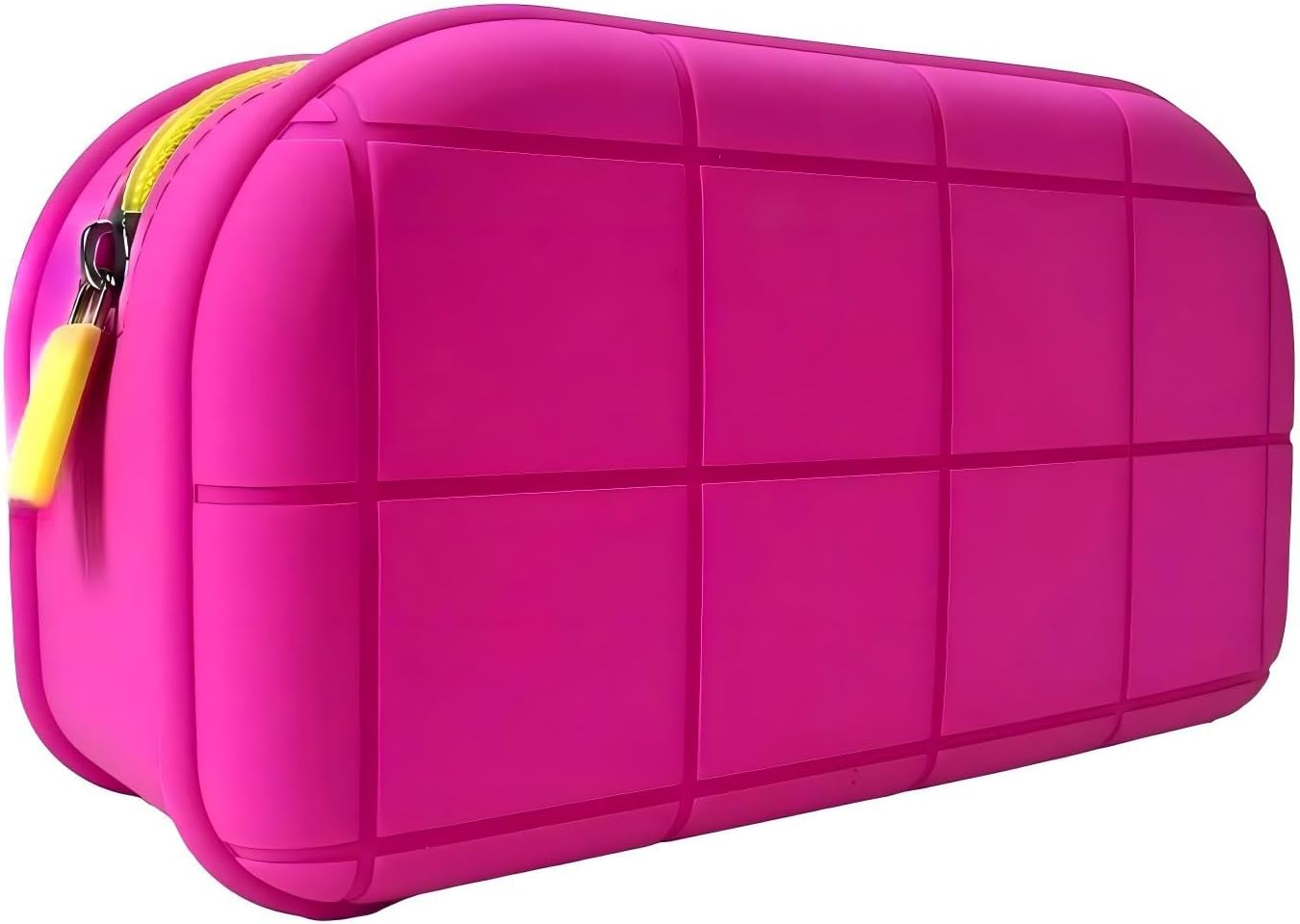 Silicone Makeup Bag - Waterproof Cosmetic Organizer for Travel Versatile Small Toiletry Bag & Cute Makeup for Women & Girls (Pink)