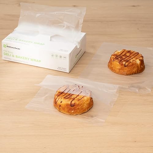 Miniatura 7 de RW Base - Hojas de plástico de 10.75 x 8 pulgadas, 1000 envolturas de plástico de carnicero entrelazadas, precortadas, desechables, hojas de